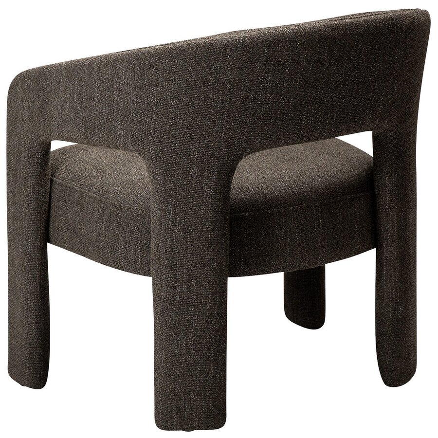 Splendor Bruin Bouclé Loungestoel Splendor Bruin Bouclé Loungestoel