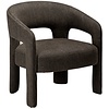 Splendor Bruin Bouclé Loungestoel Splendor Bruin Bouclé Loungestoel