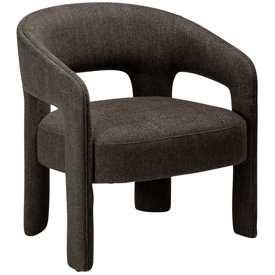 Splendor Bruin Bouclé Loungestoel Splendor Bruin Bouclé Loungestoel