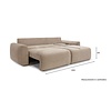 Norum Mocha Slaapbank Met Chunky Armleuningen Norum Mocha Slaapbank Met Chunky Armleuningen