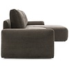 Norum Cederbruin Slaapbank met Chaise Longue Chunky Armleuningen