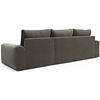 Norum Cederbruin Slaapbank met Chaise Longue Chunky Armleuningen