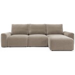 Innovation Living Norum Mocha Slaapbank met Chaise Longue Chunky Armleuningen