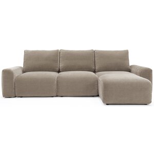 Innovation Living Norum Mocha Slaapbank met Chaise Longue Chunky Armleuningen