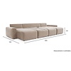 Norum Cederbruin U-Vorm Slaapbank Chunky Armleuningen Norum Cederbruin U-Vorm Slaapbank Chunky Armleuningen