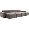 Norum Cederbruin U-Vorm Slaapbank Chunky Armleuningen Norum Cederbruin U-Vorm Slaapbank Chunky Armleuningen