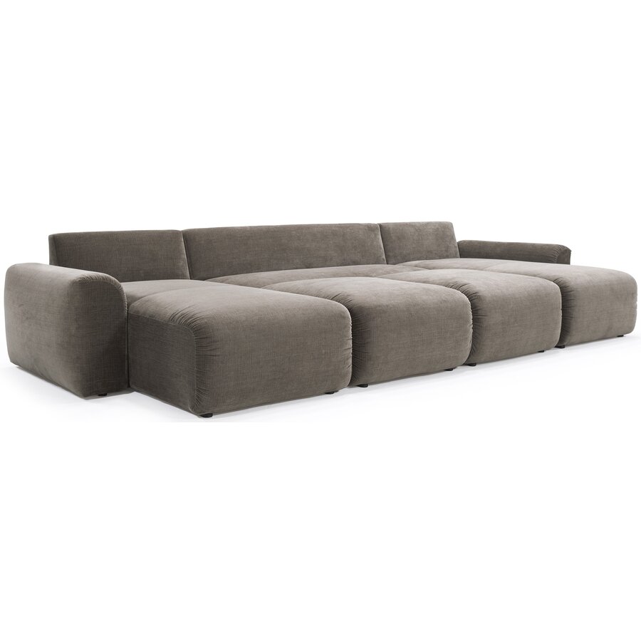 Norum Cederbruin U-Vorm Slaapbank Chunky Armleuningen Norum Cederbruin U-Vorm Slaapbank Chunky Armleuningen