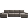 Norum Cederbruin U-Vorm Slaapbank Chunky Armleuningen Norum Cederbruin U-Vorm Slaapbank Chunky Armleuningen