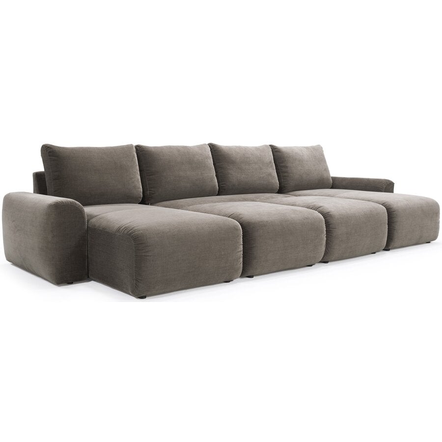 Norum Cederbruin U-Vorm Slaapbank Chunky Armleuningen Norum Cederbruin U-Vorm Slaapbank Chunky Armleuningen