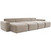 Norum Mocha U-Vorm Slaapbank Chunky Armleuningen Norum Mocha U-Vorm Slaapbank Chunky Armleuningen