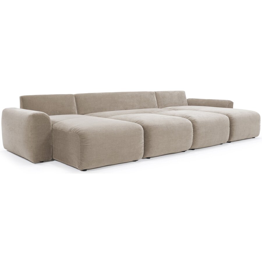 Norum Mocha U-Vorm Slaapbank Chunky Armleuningen Norum Mocha U-Vorm Slaapbank Chunky Armleuningen