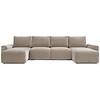 Norum Mocha U-Vorm Slaapbank Chunky Armleuningen Norum Mocha U-Vorm Slaapbank Chunky Armleuningen