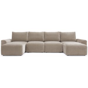 Innovation Living Norum Mocha U-Vorm Slaapbank Chunky Armleuningen