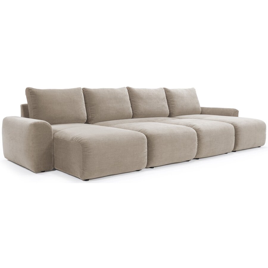 Norum Mocha U-Vorm Slaapbank Chunky Armleuningen Norum Mocha U-Vorm Slaapbank Chunky Armleuningen