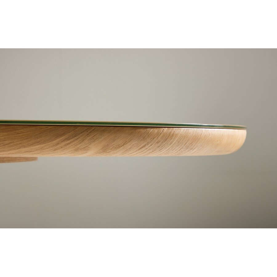 Castor 200 cm Ovale Eettafel Natural/Glas Castor 200 cm Ovale Eettafel Natural/Glas