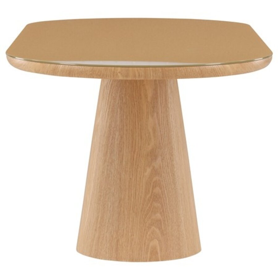 Castor 200 cm Ovale Eettafel Natural/Glas Castor 200 cm Ovale Eettafel Natural/Glas
