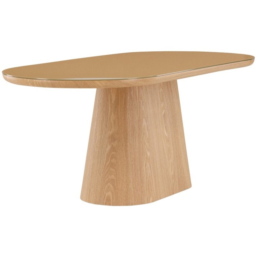 Castor 200 cm Ovale Eettafel Natural/Glas Castor 200 cm Ovale Eettafel Natural/Glas