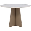 Bootcut Marmerlook/Beige Eettafel Rond Ø110 cm Bootcut Marmerlook/Beige Eettafel Rond Ø110 cm