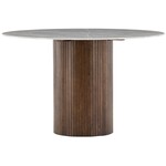Hjem Interiors Austin Marmerlook/Glas Eettafel Rond Ø120 cm Hjem Interiors Austin Marmerlook/Glas Eettafel Rond Ø120 cm