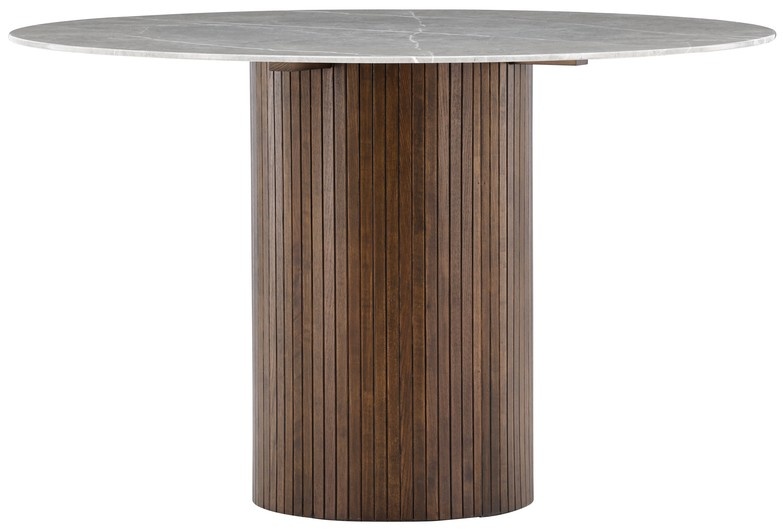 Hjem Interiors Austin Marmerlook/Glas Eettafel Rond Ø120 cm