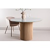 Härön Wit/Glas Eettafel Rond Ø120 cm