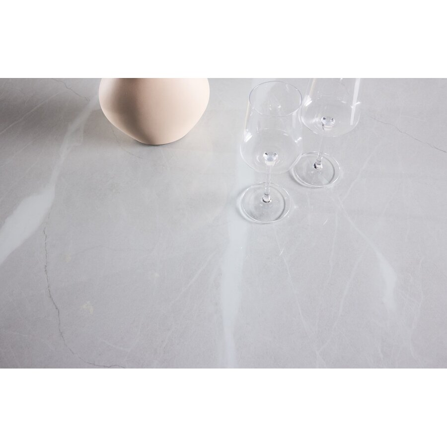 Härön Wit/Glas Eettafel Rond Ø120 cm