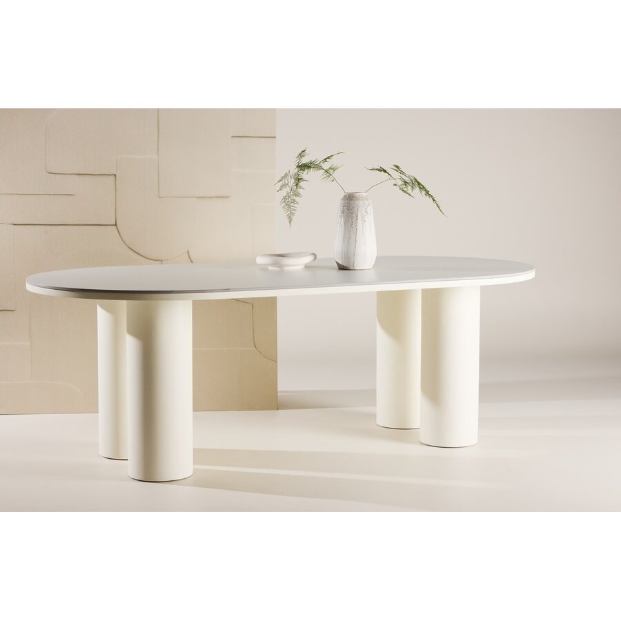 Havstenssund 220 cm Ovale Eettafel Wit Havstenssund 220 cm Ovale Eettafel Wit