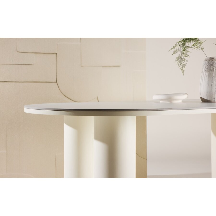 Havstenssund 220 cm Ovale Eettafel Wit Havstenssund 220 cm Ovale Eettafel Wit
