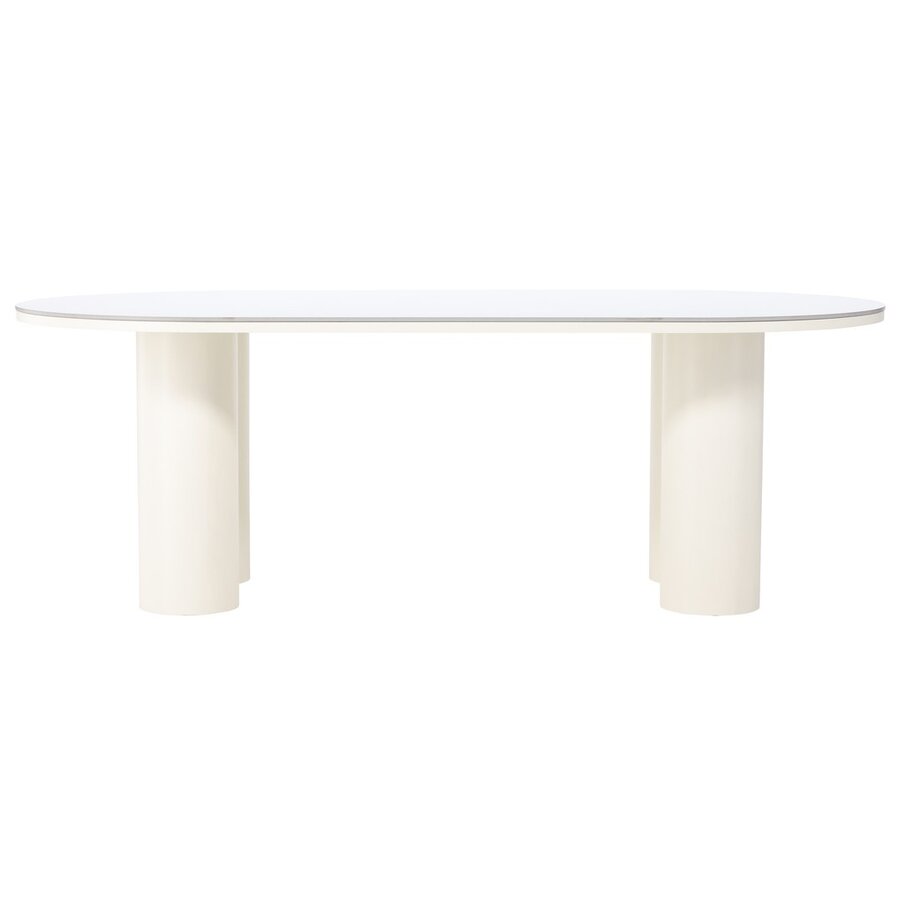 Havstenssund 220 cm Ovale Eettafel Wit Havstenssund 220 cm Ovale Eettafel Wit