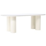 Hjem Interiors Havstenssund 220 cm Ovale Eettafel Wit Hjem Interiors Havstenssund 220 cm Ovale Eettafel Wit