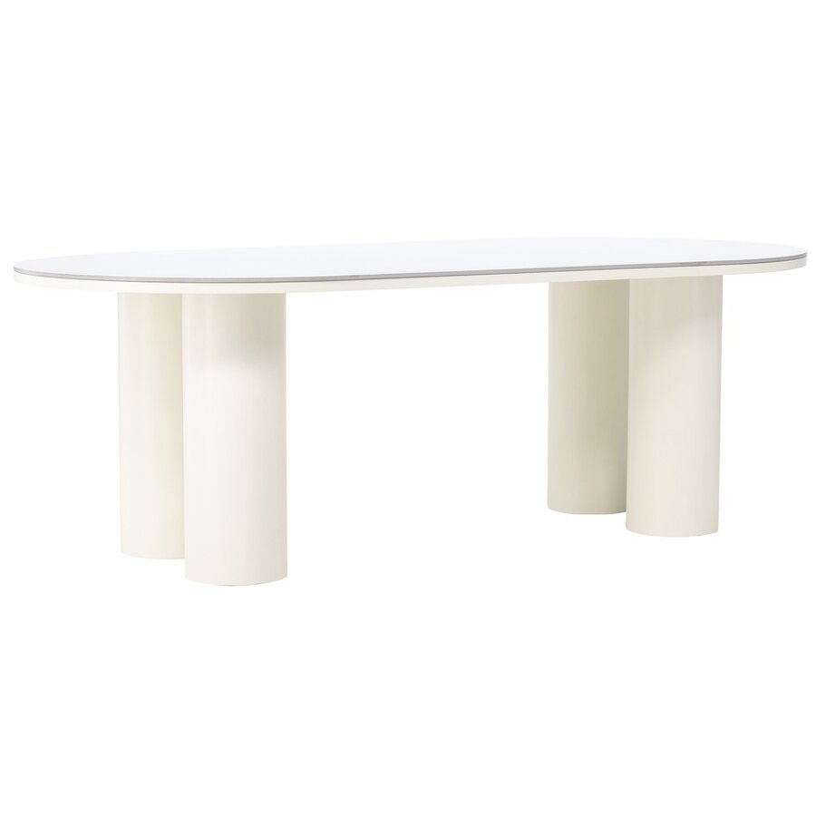 Havstenssund 220 cm Ovale Eettafel Wit Havstenssund 220 cm Ovale Eettafel Wit