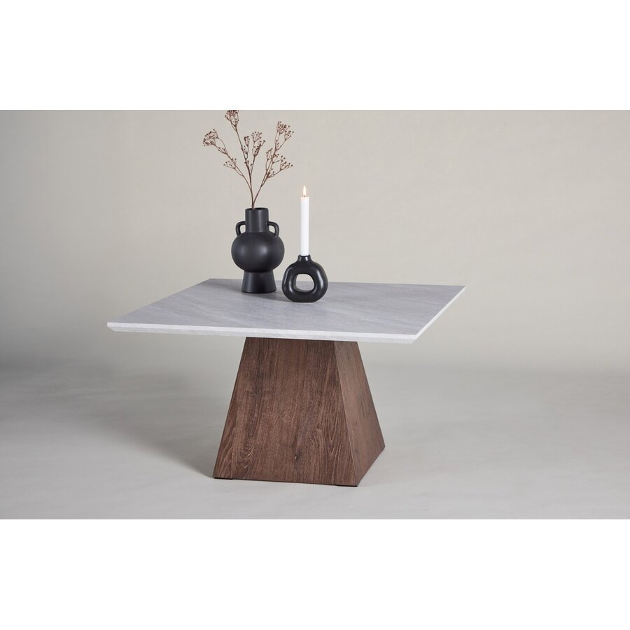 Cael Lichtgrijs Salontafel Vierkant 80x80 cm Cael Lichtgrijs Salontafel Vierkant 80x80 cm