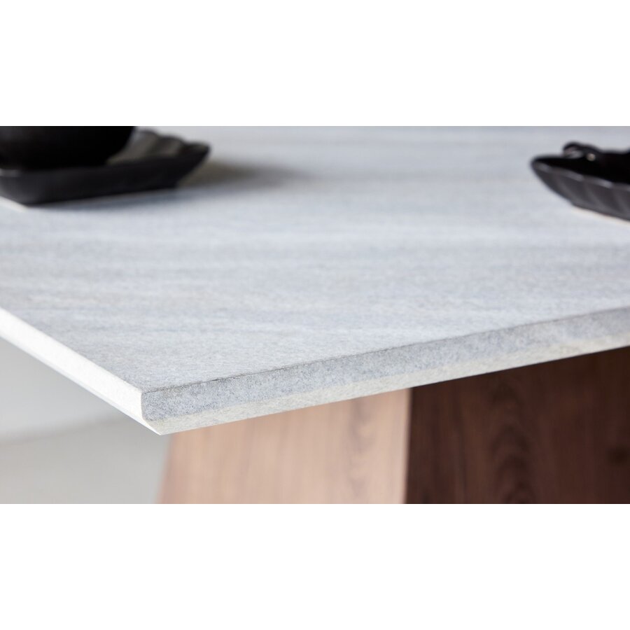 Cael Lichtgrijs Eettafel Vierkant 120x120 cm Cael Lichtgrijs Eettafel Vierkant 120x120 cm