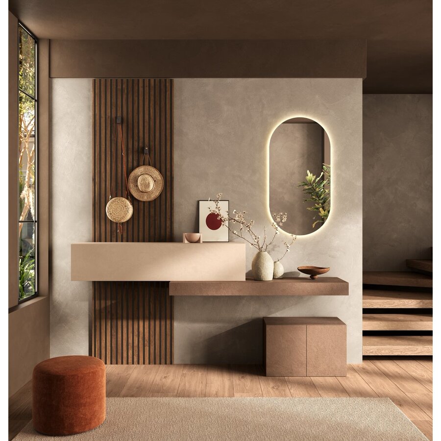 Oval Spiegel met Achterverlichting