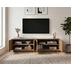 Zen Walnoot TV Meubel met 4-Deuren