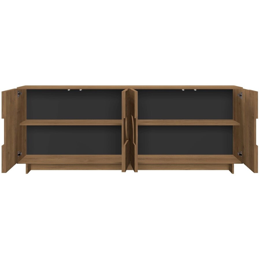 Zen Mercure Eiken Dressoir met 4-Deuren Zen Mercure Eiken Dressoir met 4-Deuren