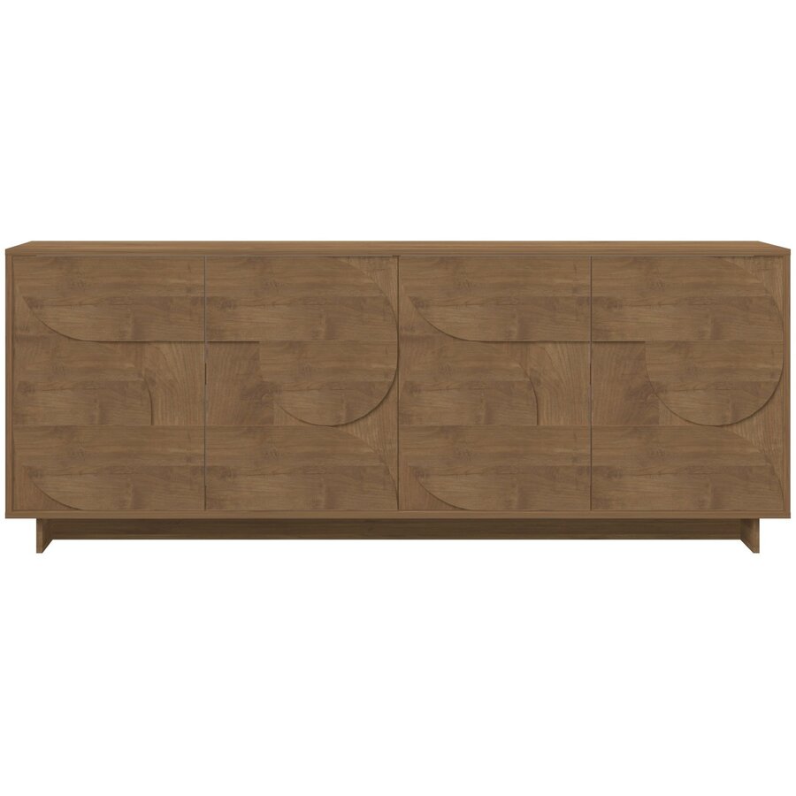 Zen Walnoot Dressoir met 4-Deuren