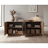 Zen Mercure Eiken Dressoir met 4-Deuren Zen Mercure Eiken Dressoir met 4-Deuren