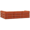 CozyPad Roest Oranje L-Vormige Hoekslaapbank CozyPad Roest Oranje L-Vormige Hoekslaapbank