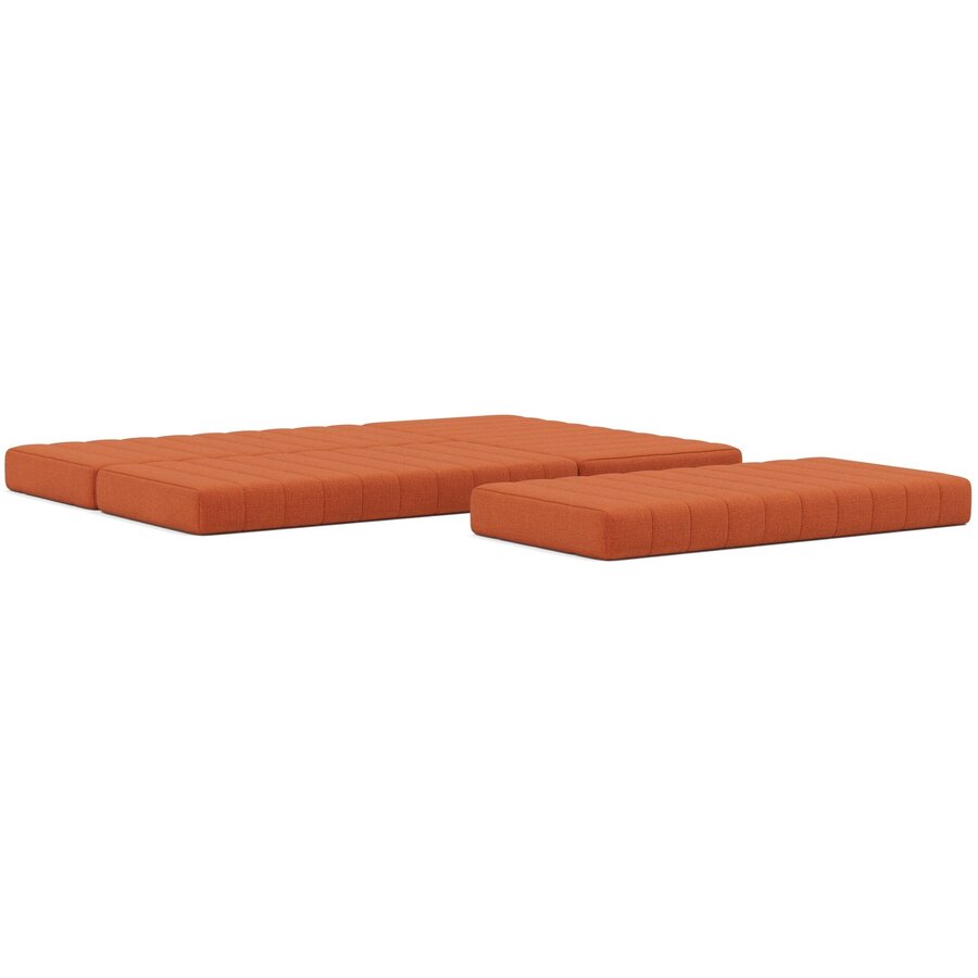 CozyPad Roest Oranje L-Vormige Hoekslaapbank CozyPad Roest Oranje L-Vormige Hoekslaapbank