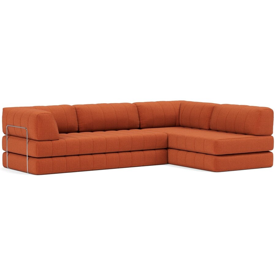 CozyPad Roest Oranje L-Vormige Hoekslaapbank CozyPad Roest Oranje L-Vormige Hoekslaapbank