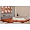 CozyPad Roest Oranje L-Vormige Hoekslaapbank CozyPad Roest Oranje L-Vormige Hoekslaapbank