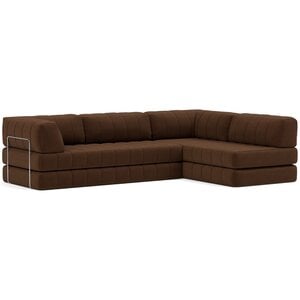 Innovation Living CozyPad Cappuccino L-Vormige Hoekslaapbank