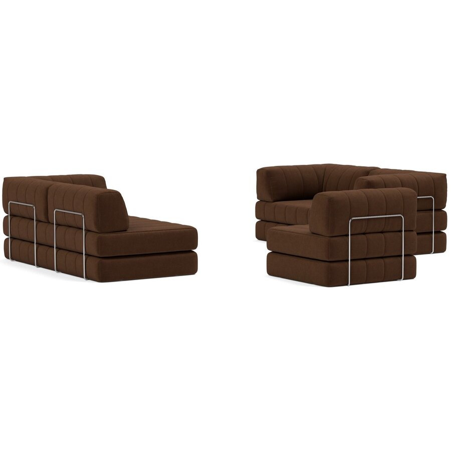 CozyPad Cappuccino Hoekslaapbank CozyPad Cappuccino Hoekslaapbank