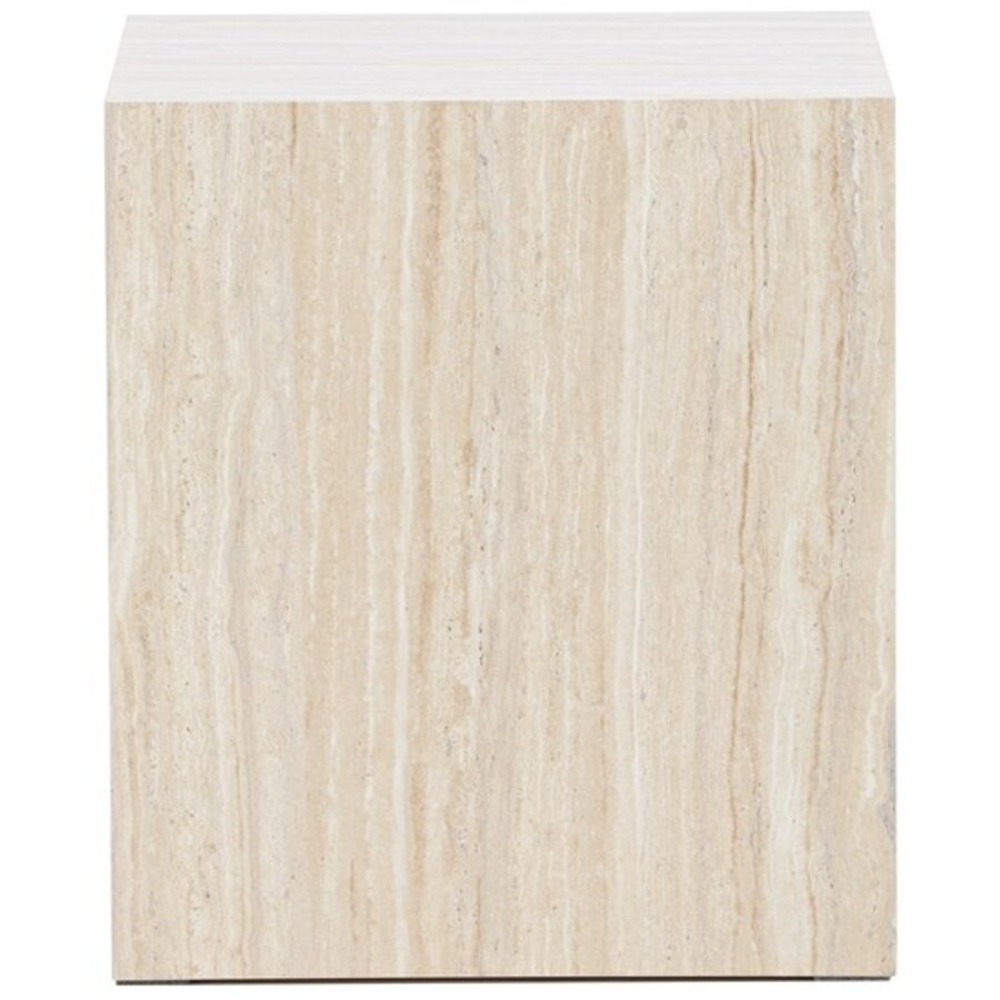 York Travertijn Bijzettafel Vierkant 40x40 cm York Travertijn Bijzettafel Vierkant 40x40 cm