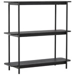 Hjem Interiors Heim Zwart Stellingkast H120 cm Hjem Interiors Heim Zwart Stellingkast H120 cm
