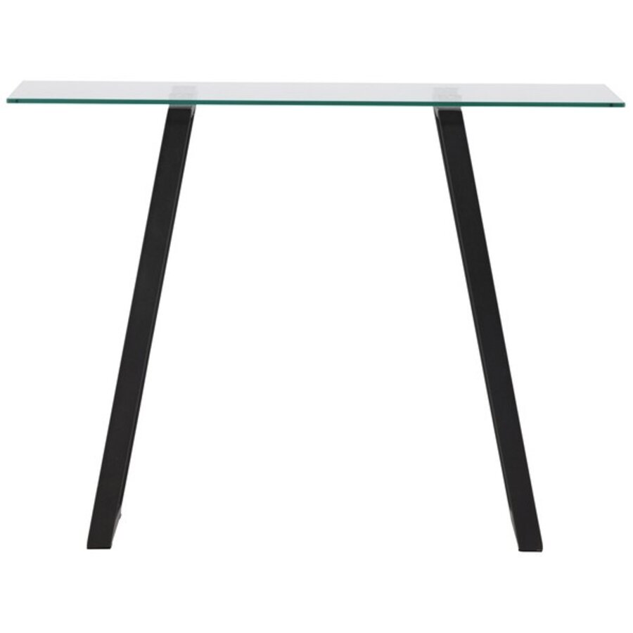 Horten Zwart/Glas Sidetable W100 cm Horten Zwart/Glas Sidetable W100 cm