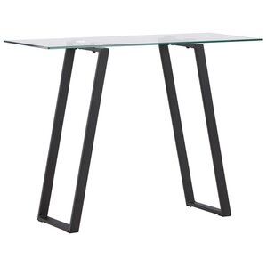 Hjem Interiors Horten Zwart/Glas Sidetable W100 cm Hjem Interiors Horten Zwart/Glas Sidetable W100 cm