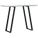 Horten Zwart/Glas Sidetable W100 cm Horten Zwart/Glas Sidetable W100 cm