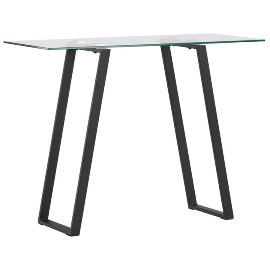Horten Zwart/Glas Sidetable W100 cm Horten Zwart/Glas Sidetable W100 cm